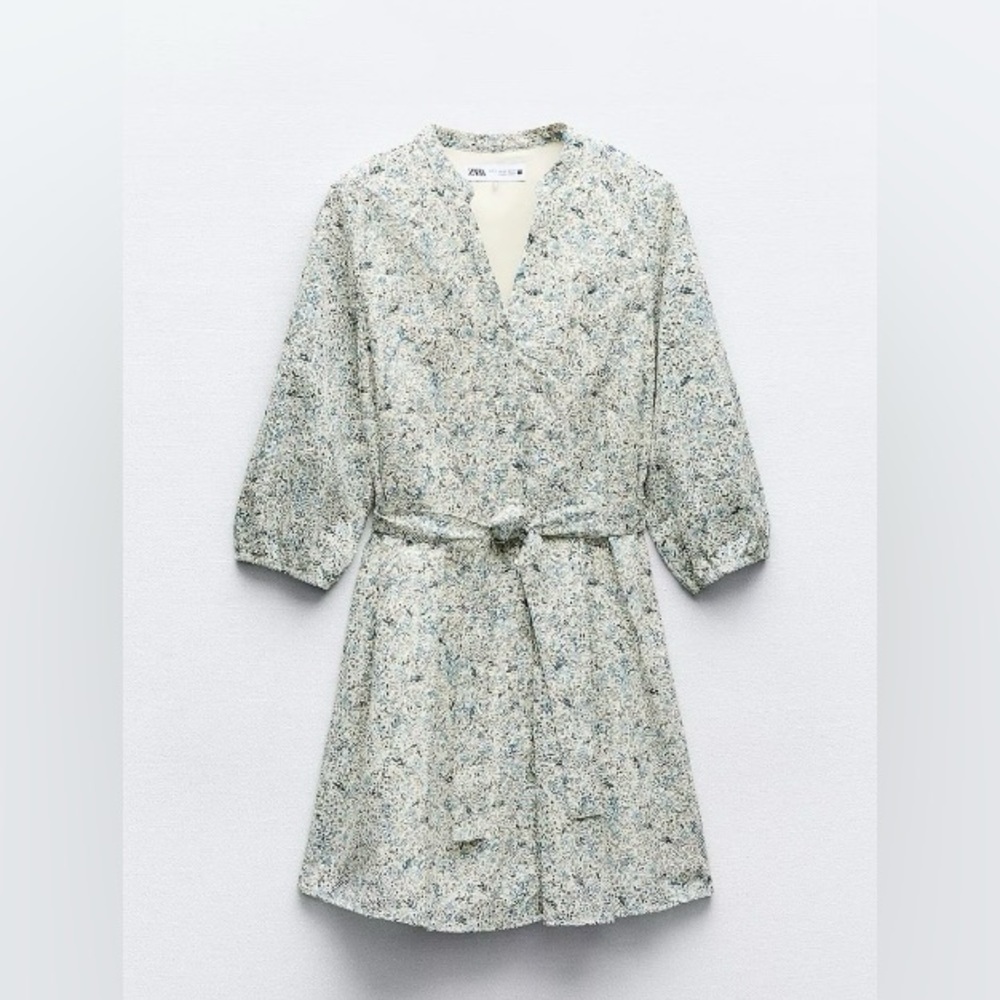 Zara Blue Floral Women's Dress